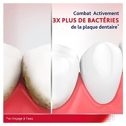 PARODONTAX - Bain de Bouche Quotidien Complete Protection - 8 Bénéfices pour des Gencives Saines & des Dents Fortes - Combat les Bactéries de la Plaque Dentaire - 0% Alcool - Menthe Fraîche - 2x500 ml - Image 5