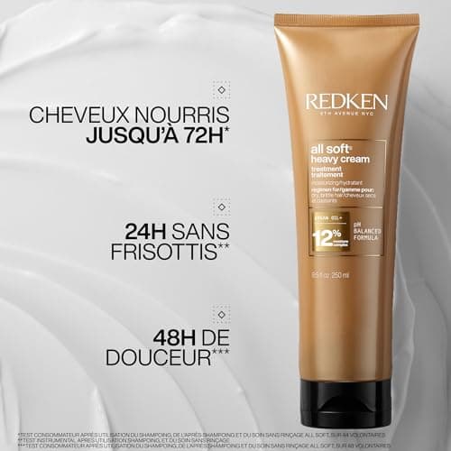 REDKEN - Moisturizing & Nourishing Mask for Dry and Desydrathy Hair - Regenerates Hair Fibre - Keratin & Argan Oil - All Soft - 250 ml - Image 4
