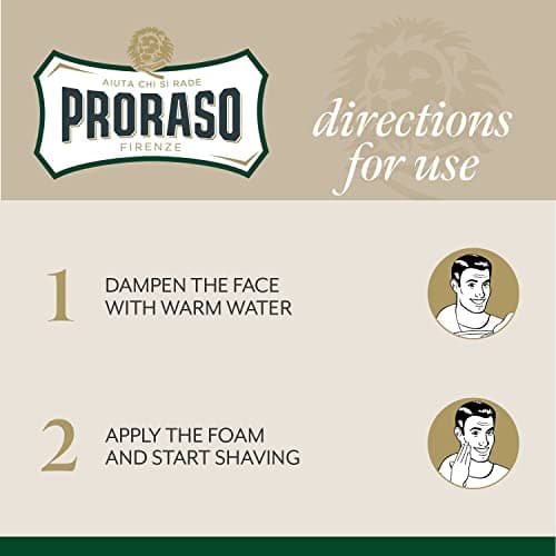 Proraso Shaving Foam, 300 ml, Shaving Foam for Men Refreshing and Invigorating with Eucalyptus Oil and Menthol, Made in Italy, Green (Pack of 2) - Image 6