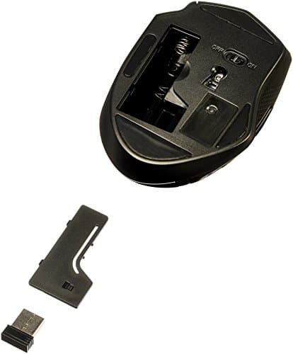 Amazon Basics Ergonomic Wireless Mouse - Adjustable DPI - Black - Image 6