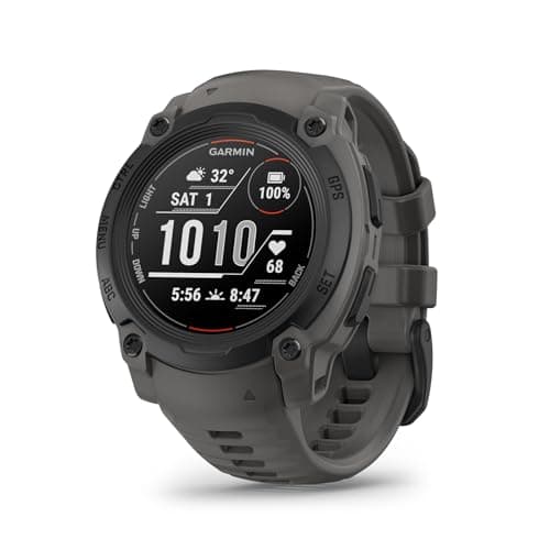Garmin Instinct E - Rugged Smart GPS Watch - Black with Charcoal Grey Band - 40mm Case - Image 2