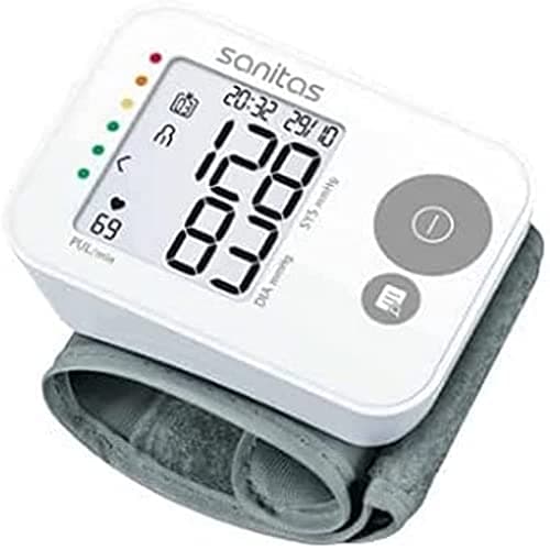 Sanitas SBC 22 Wrist Blood Pressure Monitor, Fully Automatic Blood Pressure and Pulse Measurement, Heart Rate Alert Function, LCD Display - Image 3