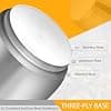 3 Litre Stainless Steel Inner Saucepan Compatible with Instant Pot, Rice Pot, 304 Stainless Steel Inner Bowl Non-Stick, Durable Pots for Multicookers, Easy - Image 4