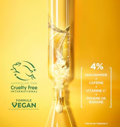 GARNIER Skin Active - Soin Yeux Booster D'Éclat - Réduit Les Cernes & Signes De Fatigue - Niacinamide, Caféine, Vitamine C, Poudre De Banane - Vegan & Cruelty Free - Tous Types de Peaux - 15 ml - Image 7