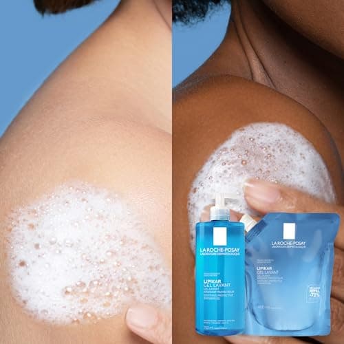 La Roche-Posay Lipikar Soothing and Protective Cleansing Gel Refill for Dry and Sensitive Skin 400 ml (Pack of 4) - Image 6