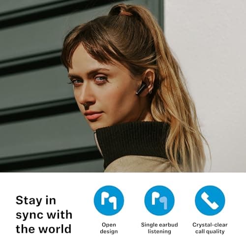 Sennheiser ACCENTUM Open Wireless Earbuds – Wireless Bluetooth Earbuds, Sport Open Ear, Dynamic Sound, Bluetooth 5.3, IPX4, 28 Hours Battery Life, USB-C Charging Box, Cream - Image 7