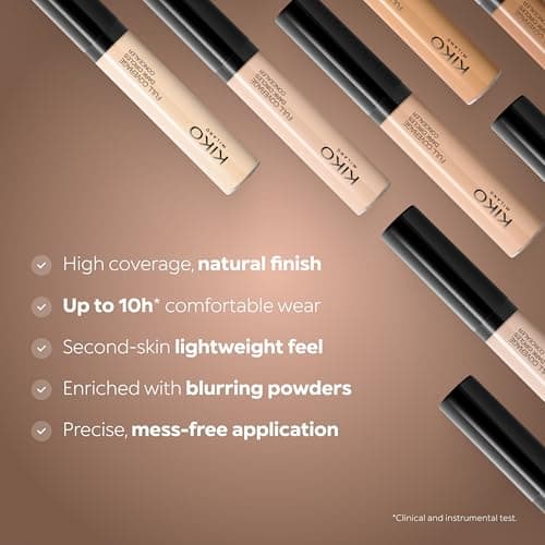KIKO Milano Correcteur de cernes à couverture complète 07 | Correcteur liquide à haute couverture pour le visage et les yeux - Image 6