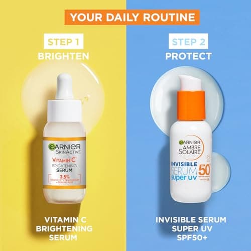 Garnier Sérum SPF 50+, protection UVA et UVB, pour tous types de peaux, avec Ceramid Protect, convient pour un usage quotidien, Ambre Solaire Invisible Super UV, 30 ml - Image 7