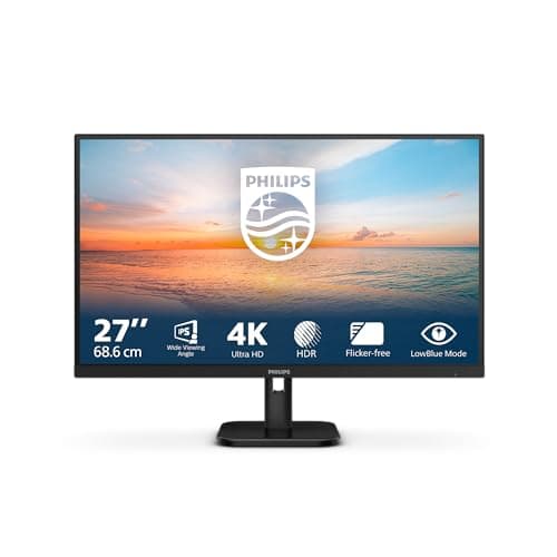 Philips 27E1N1800A - Moniteur Ultra HD 27 pouces, haut-parleur, HDR10 (3840x2160, 60 Hz, HDMI 2.0, DisplayPort 1.4) noir - Image 3
