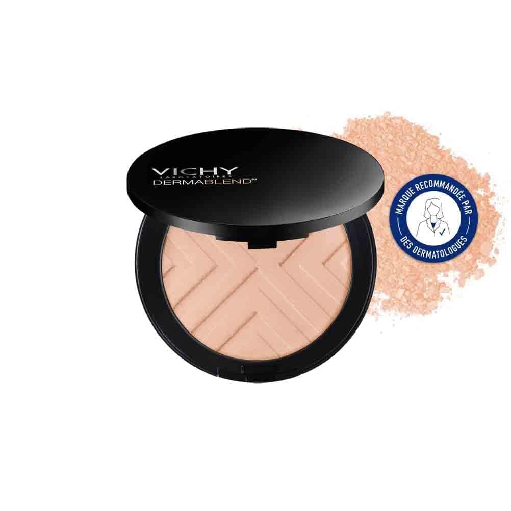 Vichy, Dermablend Covermatte, Fond de Teint Poudre Compacte, Anti-Imperfections, Longue Tenue 12H, Haute Couvrance, SPF 25, Adapté aux Peaux Sensibles, Teinte : Nude 25, 9,5 g - Image 10