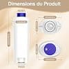 Water Filters for Delonghi Magnifica S Coffee Machine, Delonghi Dinamica Filter and ECAM/ETAM/ESAM/BCO Series, DLSC002 Filter Cartridge, Water Softening Filter (2 Pieces) - Image 3