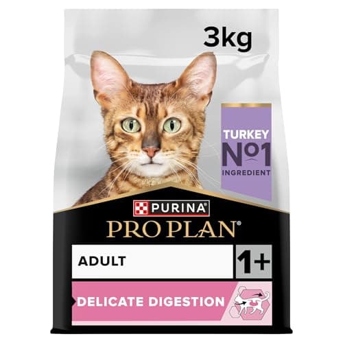 Purina PRO PLAN | Adult DELICATE DIGESTION | Complete Food for Adult Cats | Promotes a Healthy Digestive System | Dry Food | Turkey | Bag | 3 kg - Image 3