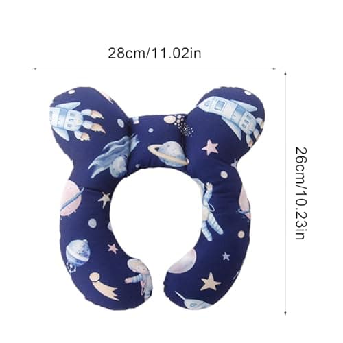 Coussin d'allaitement et positionneur | Oreillers en Forme de U pour, Coussin pour Tout-Petit, Motif Dessin animé, Soutien Optimal pour Mamans et bébés - Image 6