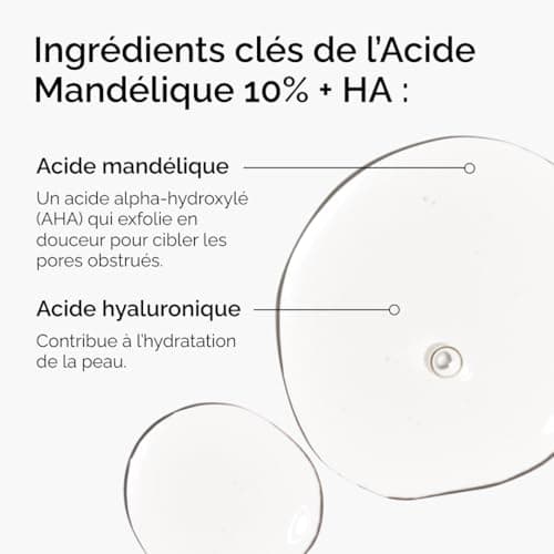 The Ordinary Mandelic Acid 10% + Hyaluronic Acid, Gentle Exfoliating Serum, Purifying and Moisturizing Skin, 30ml - Image 3