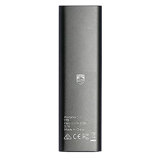 Philips Portable External SSD 1TB - Ultra Slim SATA Ultra Speed USB-C - USB, Read Speed up to 540MB/s, Write Speed up to 540MB/s, Aluminum - Image 5