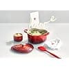 LE CREUSET 21401200602455 Cast Iron Heart Casserole Dish with Heart Shaped Button, 20 cm, Cherry - Image 7