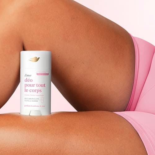 Dove - Deodorant for the whole body - Stick- Raspberry & Rose - Anti Odors and White Traces 72h - Designed for Sensitive Skin - 75ml - Image 7