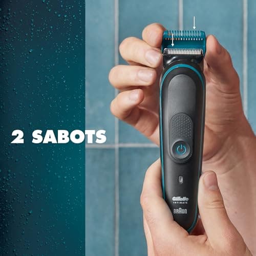 Gillette Initmate I5 Men's Electric Trimmer for Shaving Intimate Areas and Pubic Hair Soft with Sensitive Skin, Waterproof, Wireless, Wear-resistant Blades No Need for Replacement - Image 6