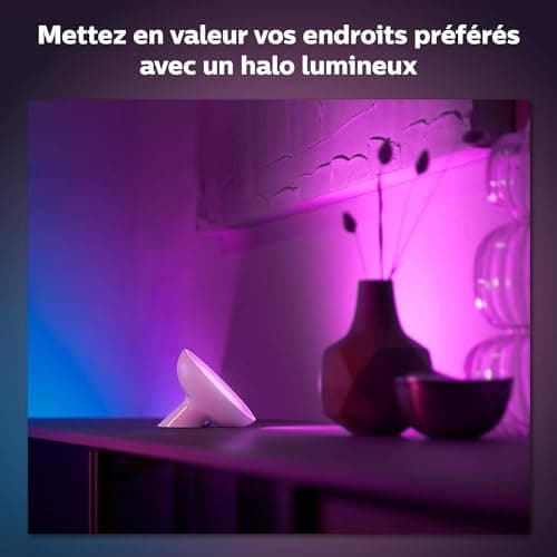Philips Hue White & Color Ambiance, Bloom Lamp, 4th Generation - White, Bluetooth Compatible, Works with Alexa, Google Assistant and Apple Homekit - Image 4