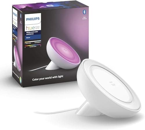 Philips Hue White & Color Ambiance, Bloom Lamp, 4th Generation - White, Bluetooth Compatible, Works with Alexa, Google Assistant and Apple Homekit - Image 2