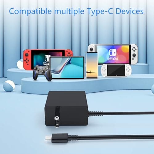 USB Type C Charger 6ft for Nintendo Switch/Lite/OLED, Compatible with Switch Pro and PS5 Controller, Works as Official Nintendo Switch Charger - Image 6