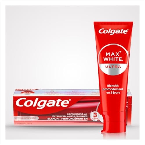 COLGATE - Dentifrice Max White Ultra Blancheur - Nettoyage en profondeur - 75ml - Image 4