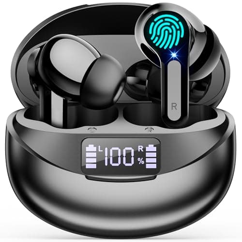 Wireless Bluetooth Headphones, Bluetooth 5.3 Wireless Earphones, Hi-Fi Stereo Sound, 35H Earphones, CVC Noise Reduction USB C Headphones for iOS Galaxy Xiaomi Oppo Android - Image 3