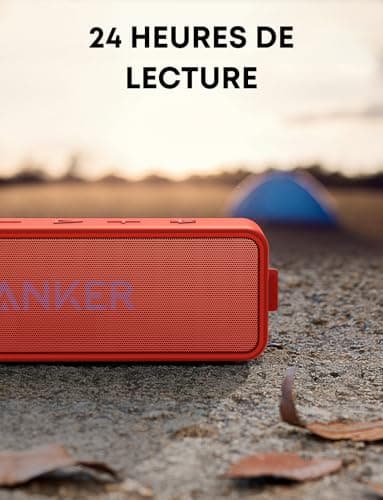Soundcore Anker 2 Bluetooth Speaker, Powerful Wireless Bluetooth Speaker with Powerful Bass, 24 Hours Battery Life, 20 m Range, Waterproof IPX7 Waterproof and Built-in Microphone - Image 7