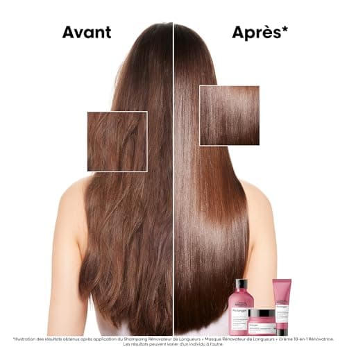 L'Oréal Professionnel, Routine pour Cheveux Longs & Cassants, Pointes Abîmées & Fourchues, Hydrate & Protège Contre La Casse, Vitalité Naturelle, Pro Longer, Masque/Duo/Trio, Série Expert - Image 6