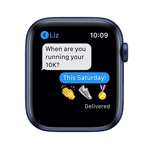 Apple Watch Series 6 (GPS + Cellular, 44MM) Blue Aluminium Case with Navy Blue Sport Strap (Refurbished) - Image 5