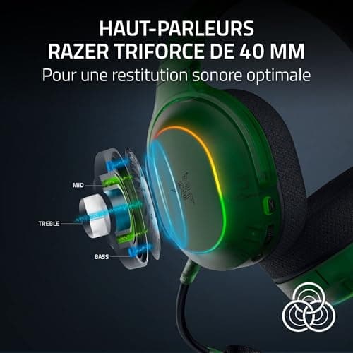 Razer Barracuda X Phantom Green Edition - Multiplatform Wireless Gaming Headset (285g, Triforce 40mm Driver, Dual Wireless HyperSpeed and Bluetooth) Phantom Green - Image 6