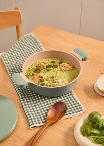 CREATE /POT STUDIO/Cast Aluminium Frying Pan Ø26cm with Ceramic Coating, Sage Green/Non-Stick Coating, for Induction, Gas, Ceramic, Electric and Halogen, PTFE and PFOA Free - Image 3