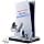 PS5 Cooling Charging Station with LED Lights and Fans, Fast Charging Stand with Dual Charging Controller for PS5 UHD/Digital Edition Wireless, Apple iPhone SE - Image 3