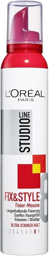 L'Oréal Paris Studio Line Fix&Style Styling Foam Volume and Structure Ultra Strong Hold 24 Hour No Gluing Foam Fix&Style 200ml - Image 1