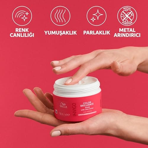 Wella Professionals Invigo Color Brilliance Hair Mask - Restores shine to your hair for vibrant colour - Intense treatment for coloured and thick hair - Image 4