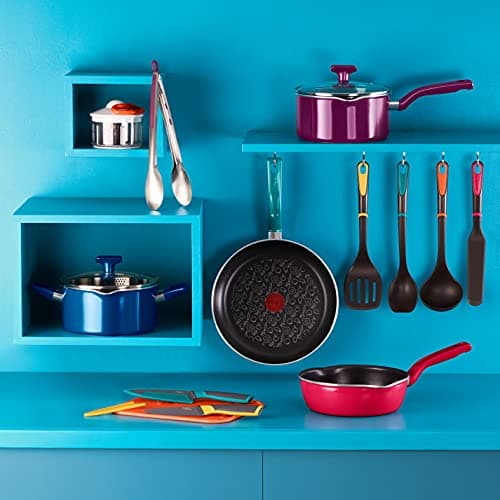 Tefal Chefclub by Tefal Pasta la Vista Cooking Set 28 cm Frying Pan 20 cm Casserole + Lid, Fresh Kitchen Knife, 2 Cutting Boards, Recipe Booklet G804S404 - Image 6