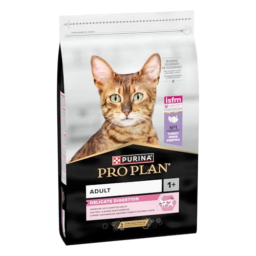PURINA PRO PLAN | Adult DELICATE DIGESTION | Complete Food for Adult Cats | Promotes a Healthy Digestive System | Dry Food | Turkey | Bag | 10 kg - Image 4