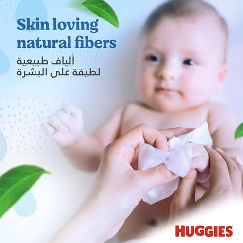 Huggies, Lingettes bébé, Pour tout le corps, Utilisables dès la naissance, Sans parfum, 1x56 lingettes, Pure - Image 5