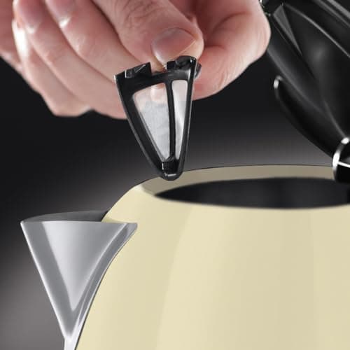 Russell Hobbs Colours Plus Cream Electric Kettle (1.7L, 2400W, Fast Boiling, Perfect Flow, Visible Water Level, Washable Anti-Limescale Filter) 20415-70 - Image 6