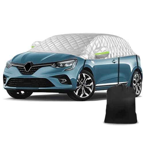 Half Exterior Car Cover for Renault Clio 2005-2025, Half Half Cover Waterproof Anti-Snow Anti-Ice Half Cover for Automobiles - Image 2