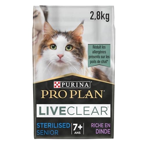 PURINA PRO PLAN | Liveclear | Senior Cat | Sterilized | Rich Turkey Dry Food | Actively Reduces Allergens in Cat Hair 2.8 kg - Image 2