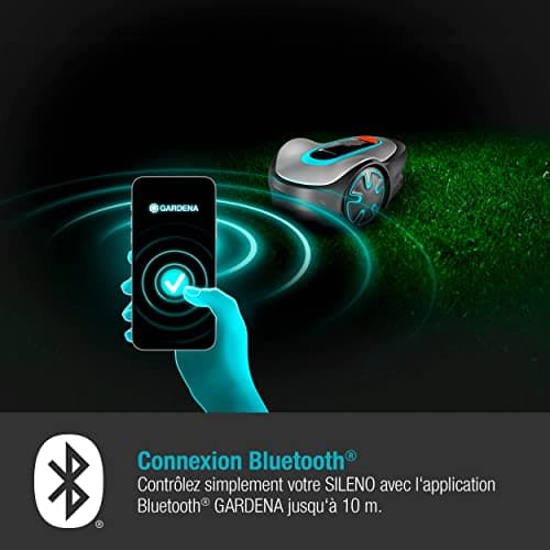 Gardena Robot Mower SILENO minimo 250 m²: Smart Lawnmower with Optimal Connectivity Programmable with the Gardena Bluetooth® app, Version FR/NL (15201-26) - Image 4