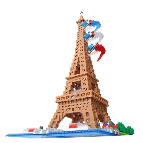 Bandai – nanoblock – Deluxe Eiffel Tower – Mini Brick Figurine – 2500 Pieces – Building Set Monuments Paris – Construction Kit Toy for Children 12 Years and Above Teenagers Adults – NBC057 - Image 3