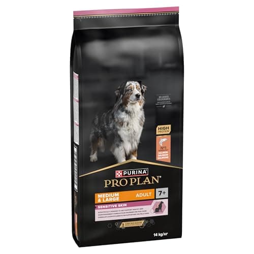 PURINA PRO PLAN | Sensitive Skin | Complete dry food for medium and large dogs over 7 years | Promotes healthy skin and shiny coat | Salmon | Dry food | Bag | 14 kg - Image 5