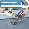 Mini Motorised Brush for Mattresses, Upholstery Fabrics and Stairs Compatible with Dyson V15 V11 V10 V8 V7 Nickel - Image 7
