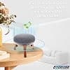 Real Wood Stand Non Slip Stable Home Mini Speaker Nest Tripod Stand with Metal Frame Compatible with Google Home - Image 4
