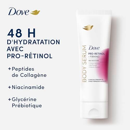 Dove Pro-Retinol Firming Body Serum for extra elasticity and firmness face and body lotion 48 h with Collagen Peptides, Niacinamide and Glycerin Prebiotic 200 ml 1 piece - Image 5