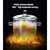 Clear Glass Kitchen Pot Heat Resistant Cooking Pot Cooking Pot Cooking Kitchen Multi-function Instant Instant Pot for Kitchen Restaurant, with Handle for Kitchen - Image 5