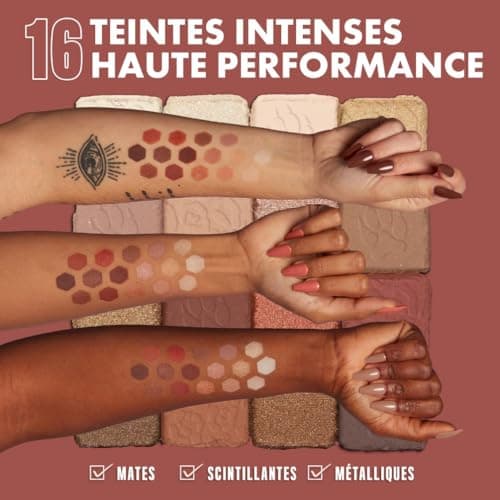 NYX Professional Makeup Palette de Fards à Paupières Ultimate Shadow, 16 couleurs, Finition Intense et Longue Durée, Formule Vegan Sans Ingrédients d'Origine Animale ou Dérivé, Warm Neutrals - Image 5