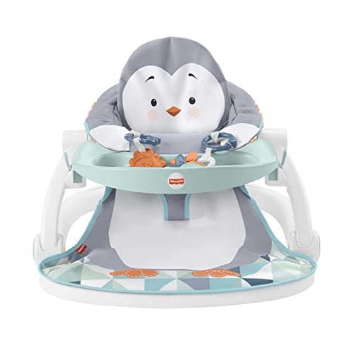Fisher-Price Foldable Activity Seat, Portable Baby Floor Seat with 2 Play Toys and Removable Tray, Up to 25 lbs, HBF27 - Image 2